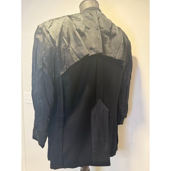 Oxxford Clothes Neiman Marcus Cashmere Suit Jacket Black Size 42 R JL - Picture 11 of 15